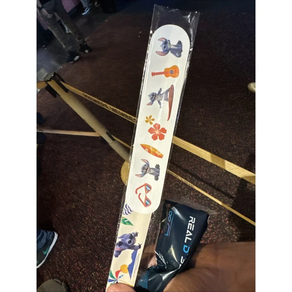 Lilo And Stitch AMC Dolby Limited Exclusive Wrist Band Snap Bracelet & Stickers